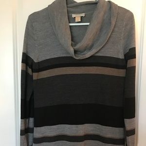 Soft Striped Sweater Dress